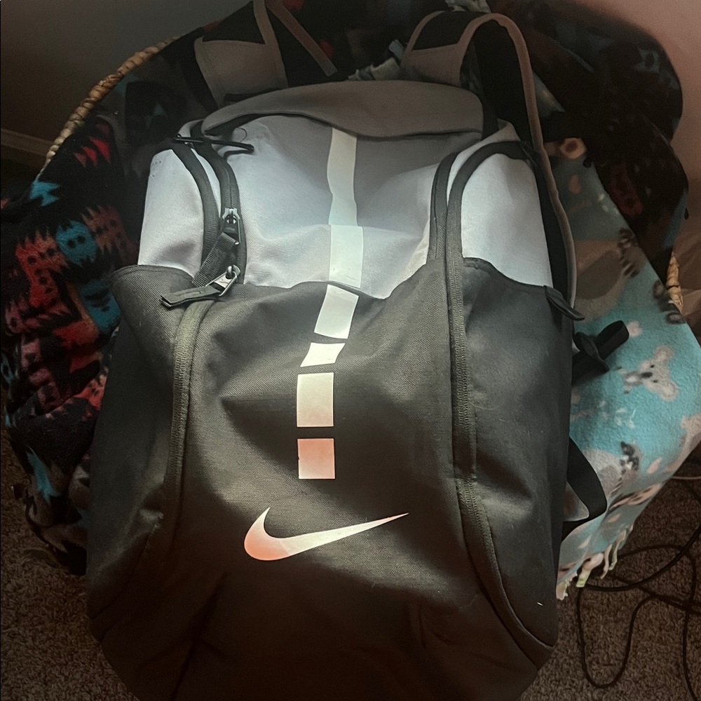 Nike Black and White basketball elite Backpack